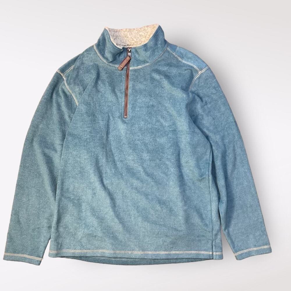 True Grit Blue Zip Up Sweater
